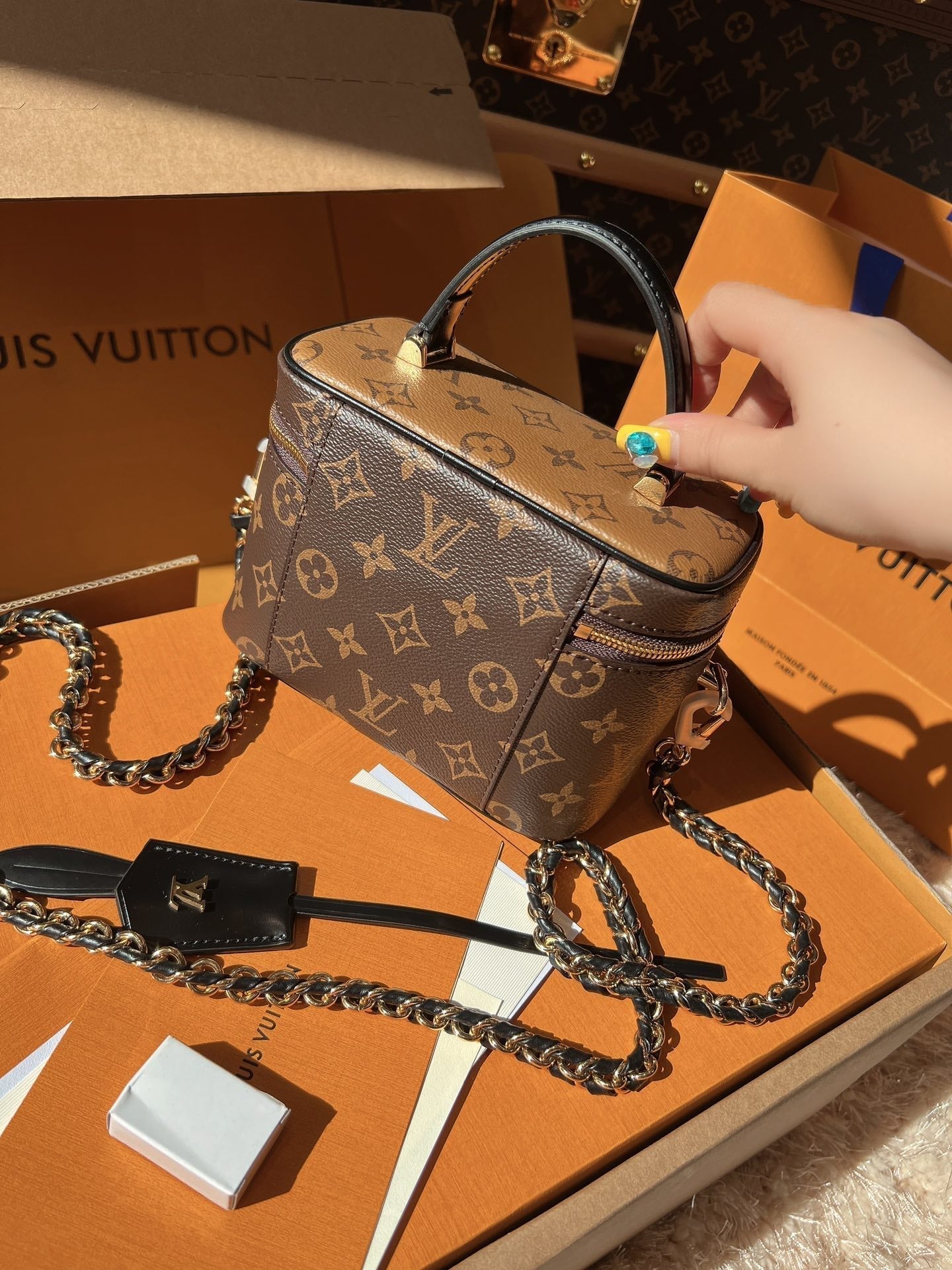 LV Vanity PM Monogram Crossbody Bags(19*13*11)cm