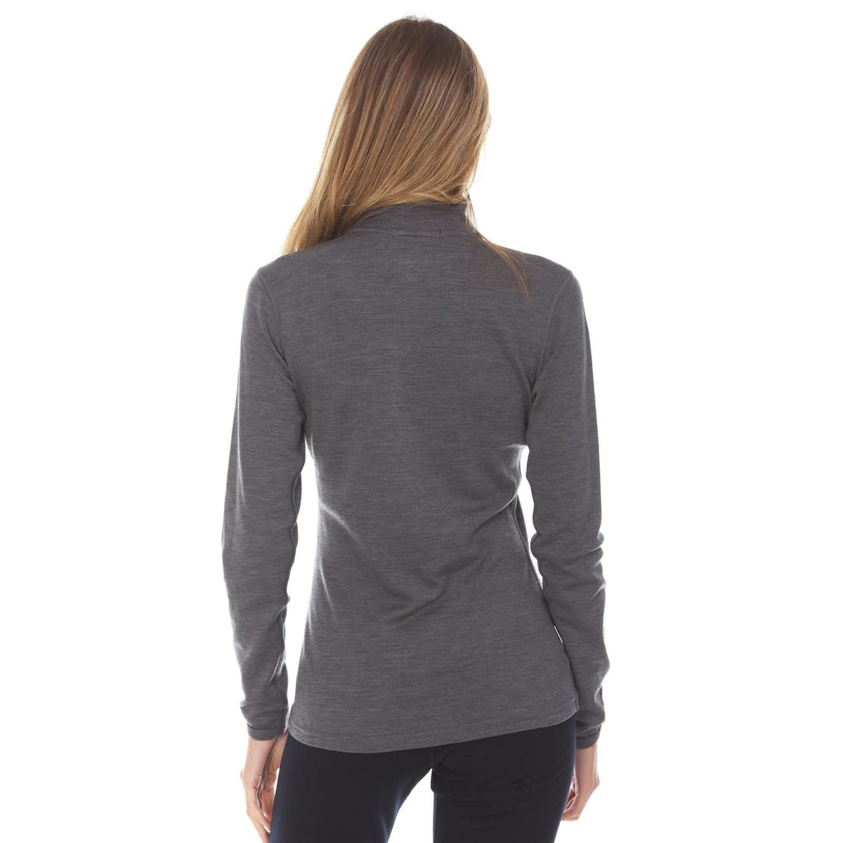 Midweight Women's Wool 1/4 Zip - 100% Merino Wool