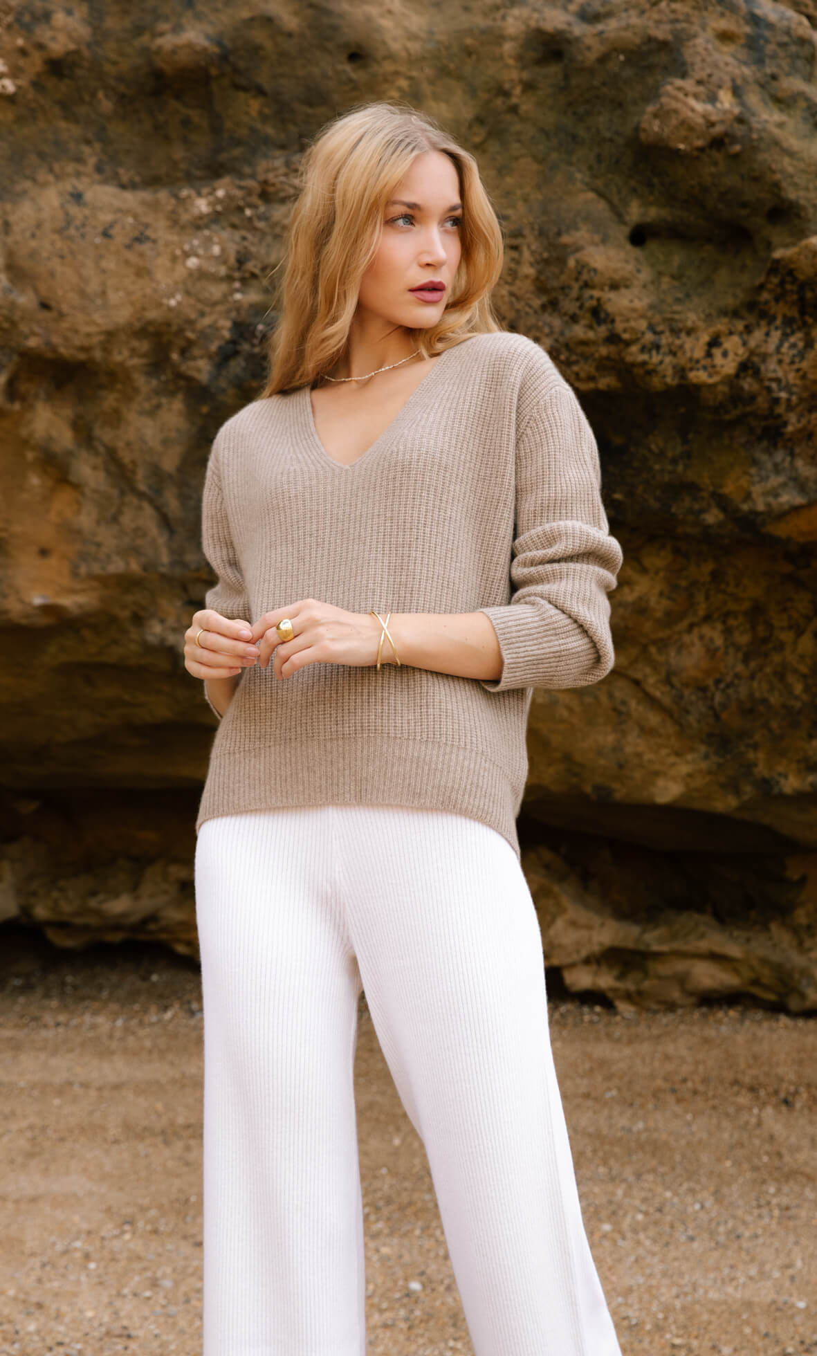 Como Cashmere Fisherman Sweater